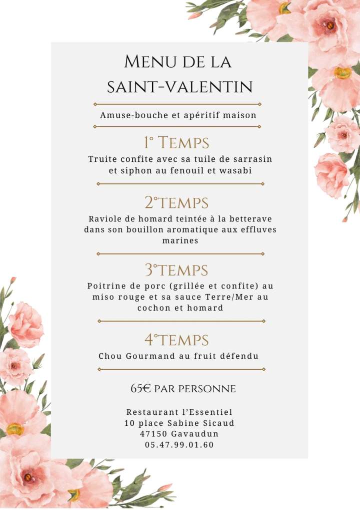White and Peach Elegant Floral Indian Wedding Menu (2)